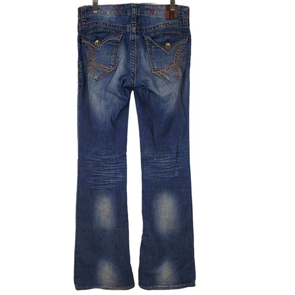 !It Los Angeles Womens 27‎ Curvy Bootcut Jeans Medium Wash Denim GUC